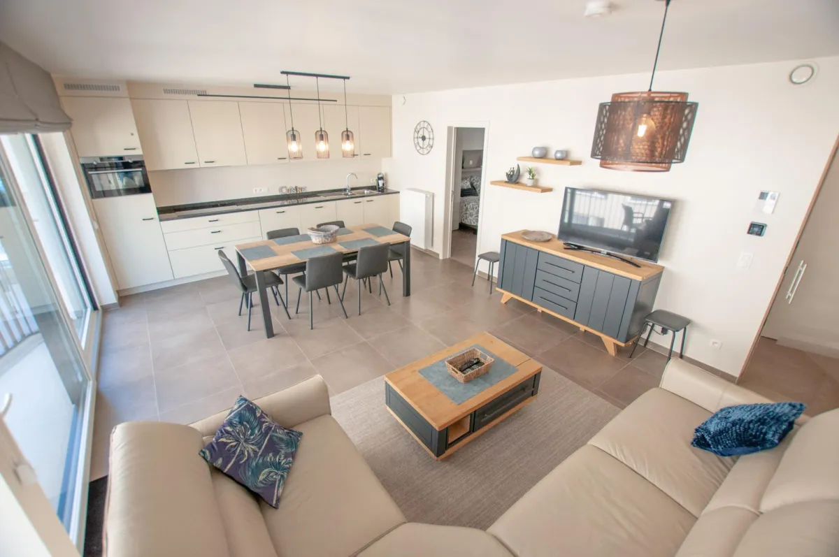 Appartement met zijdelings zeezicht in Oostende