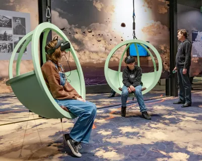 Jongeren kijken door een VR-bril